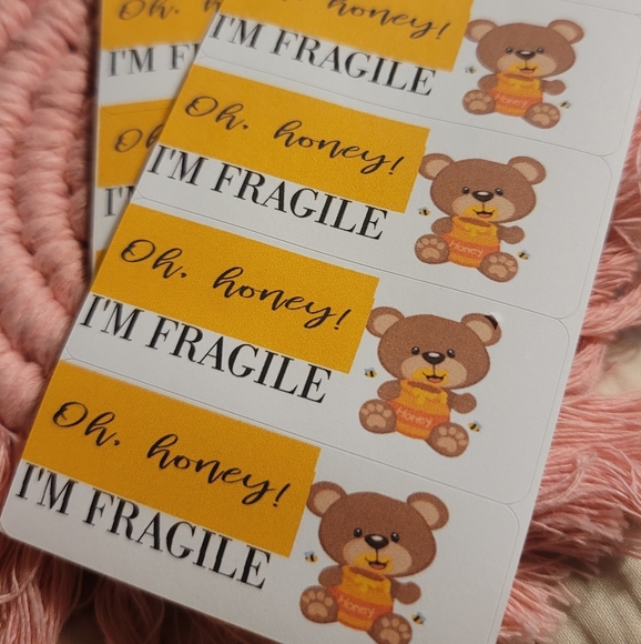 Other - Beautiful OH Honey I'm fragile stickers